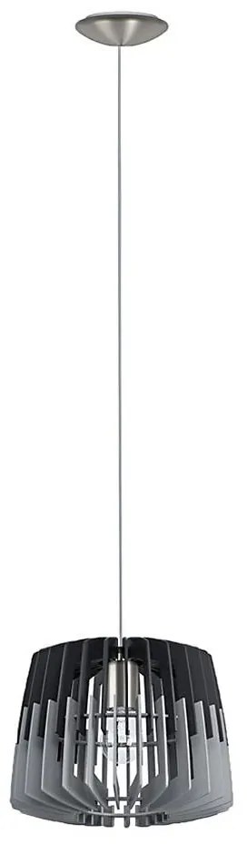 Eglo 96955 - Lampada a sospensione ARTANA su cavo 1xE27/60W/230V grigio/nero 300mm