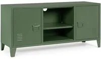 Mobile TV con 2 Ante 40x120,5x58,5 cm Cambridge in Acciaio Verde