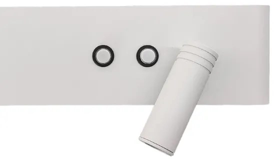 Faretto da parete a LED RESORT LED/10W/230V + LED/3W, bianco, lato destro