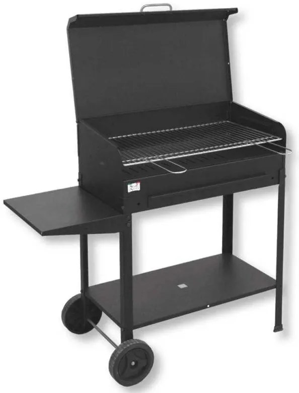 Barbecue Etna a Carbonella 80x50x90h - Griglia Regolabile e Ruote