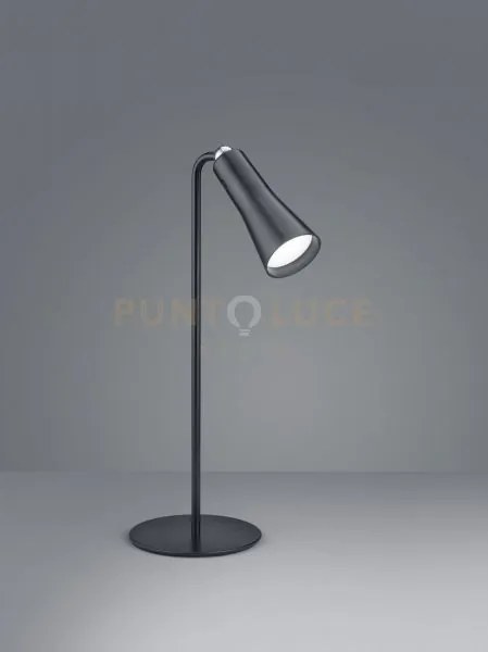 Maxi lampada led 2w 200lm, 3000k da studio componibile nera ricaric...