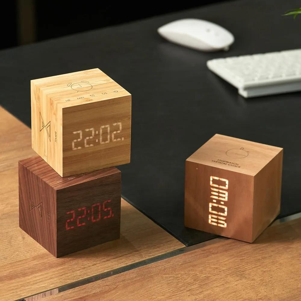 Sveglia in legno di ciliegio Cube Plus - Gingko