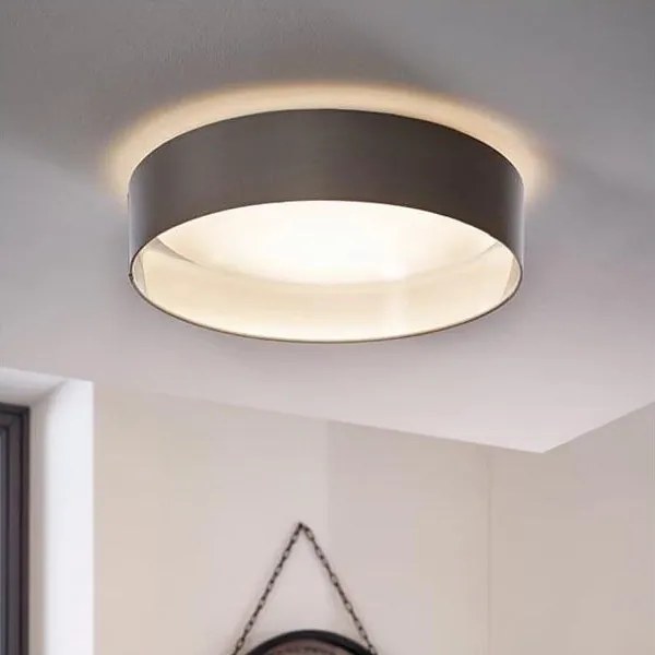 Eglo 31623 - Plafoniera LED MASERLO LED/16W/230V Ø 40,5 cm grigio/argento