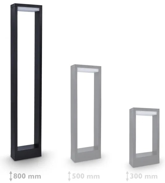 Brilagi-Lampada LED da esterno BARI LED/7W/230V 3000/4000/6000K antracite IP54 80 cm