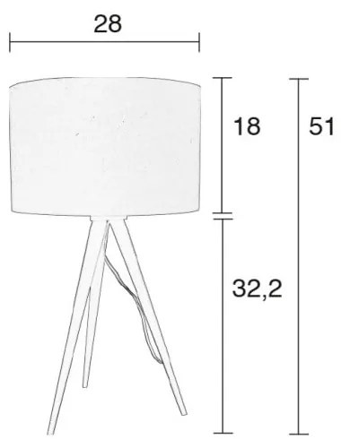 Lampada da tavolo bianca Tripod - Zuiver