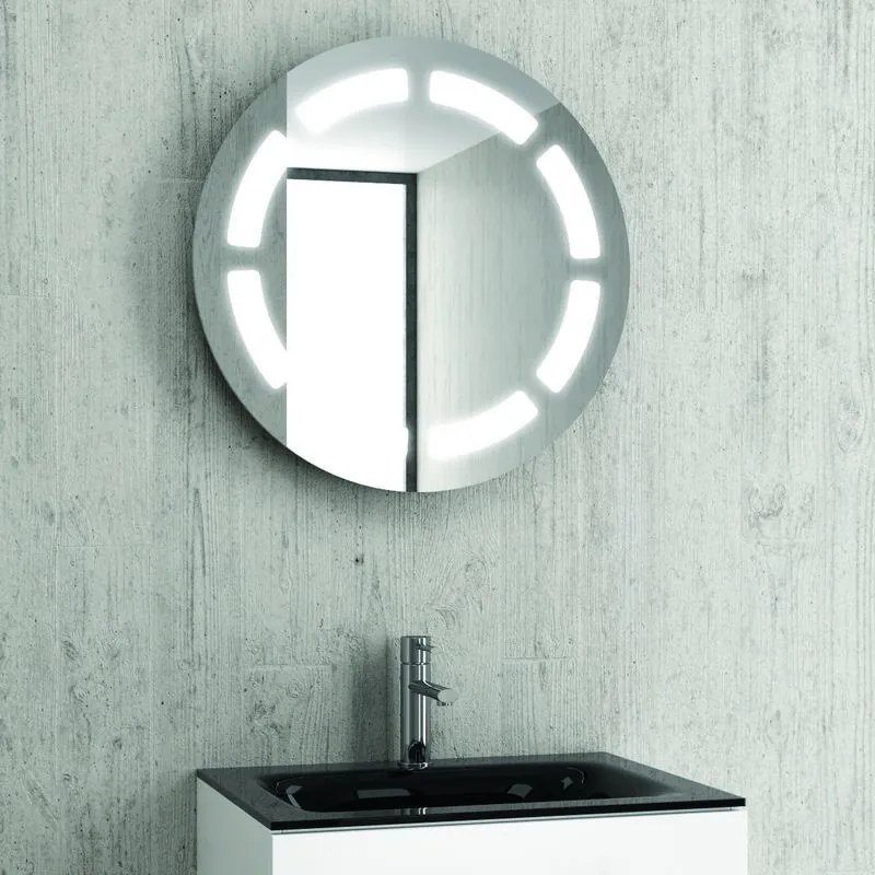 Specchio contenitore tondo diametro 63cm Led KAM-139 - KAMALU