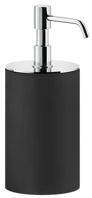 Dispenser Portasapone Liquido Da Appoggio Nero Opaco Rilievo Gessi