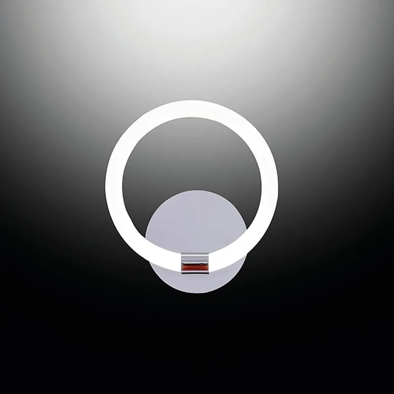 Applique LED moderno Handy grigio IP20, luce bianco naturale 850 lumen, NOVECENTO
