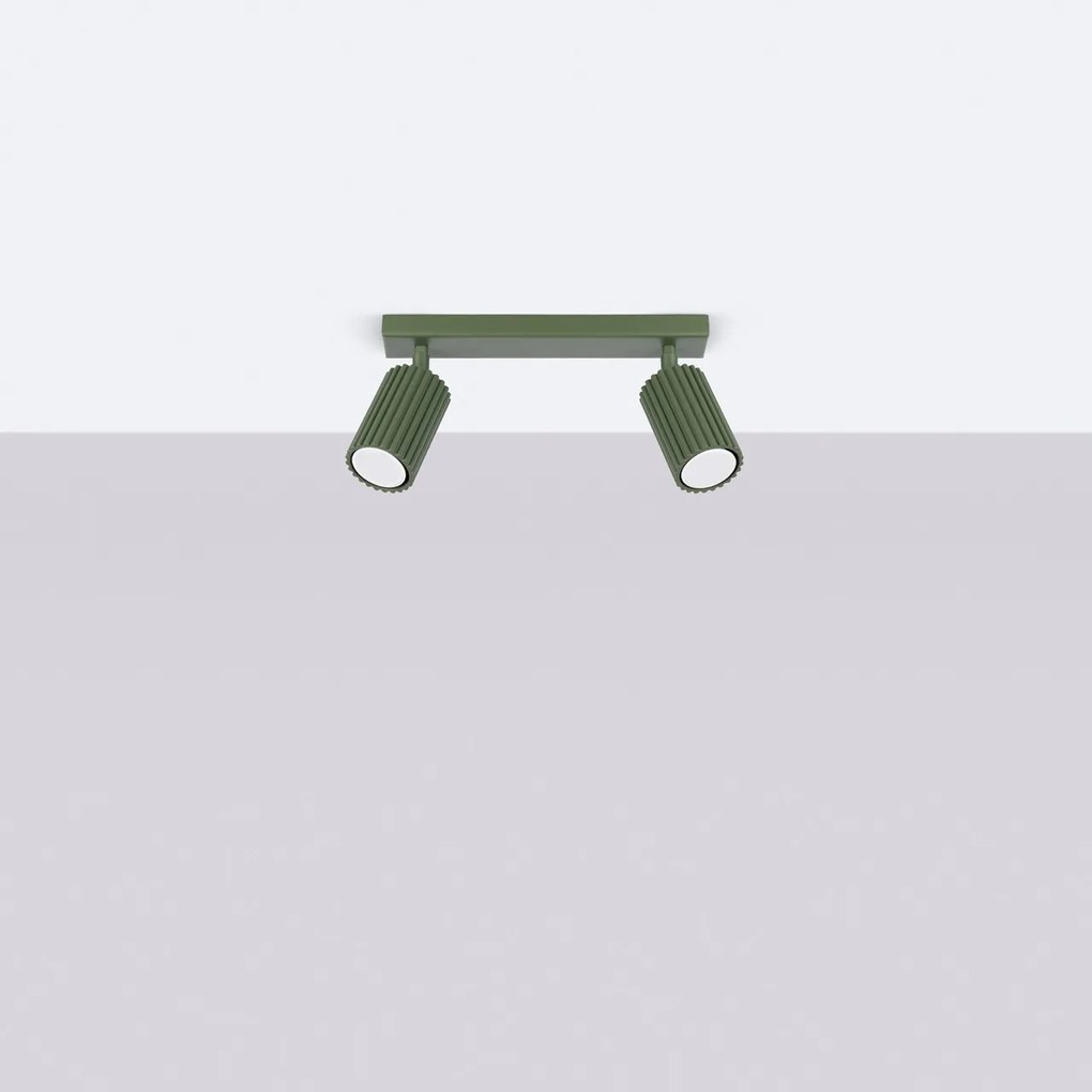 Plafoniera da Soffitto 2xGU10 in Alluminio KARBON 2