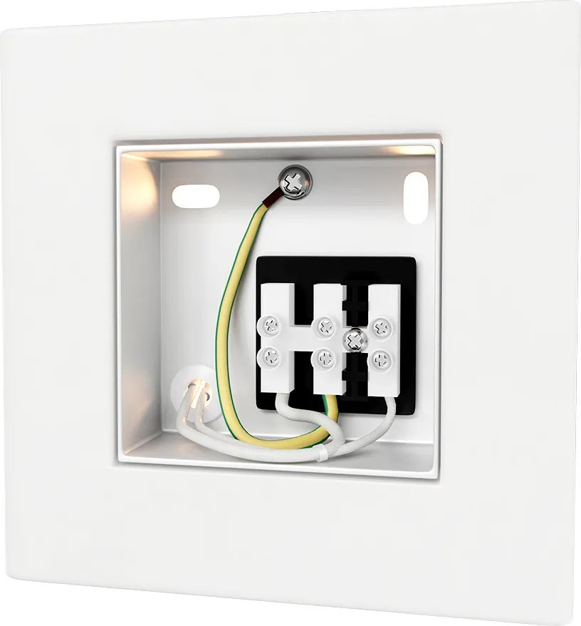 Applique da Parete Cubica G9 in Gesso Pitturabile