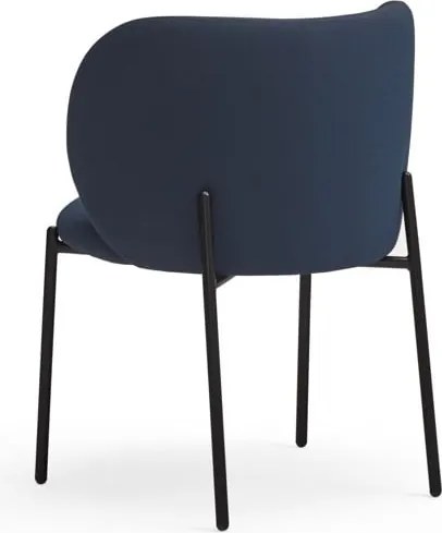 Set di sedie da pranzo blu scuro in imbottito 2 pz Mogi – Teulat