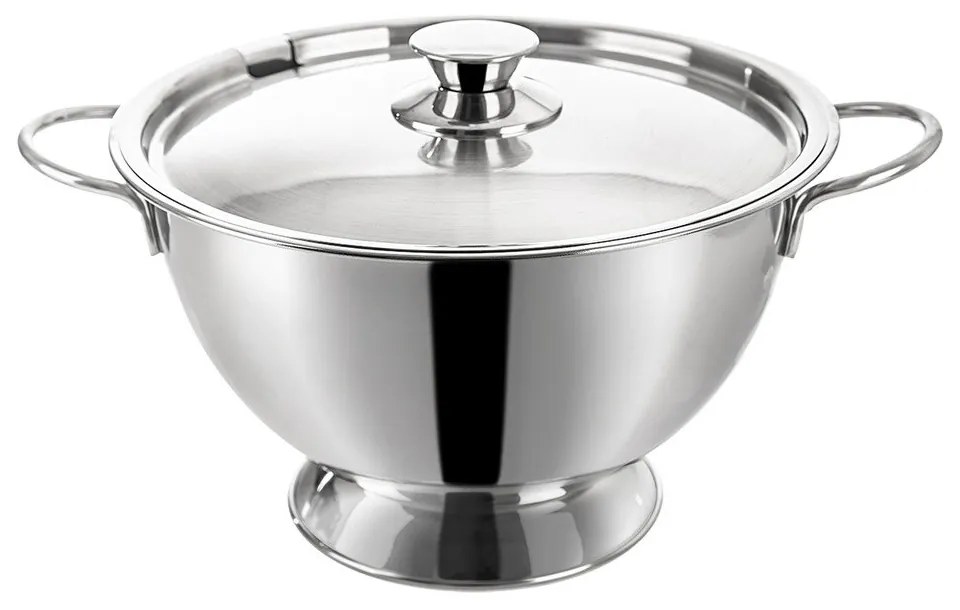 Ciotola argentata in acciaio inox ø 26 cm – Orion