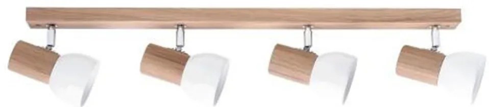 Spot-Light 2224474 - Faretto SVENDA 4xE27/60W/230V quercia