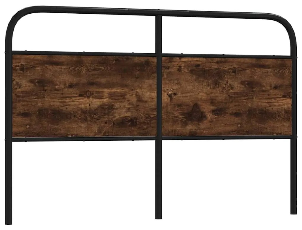Testiera Rovere Fumo 150 Cm İn Acciaio E Legno Multistrato /
