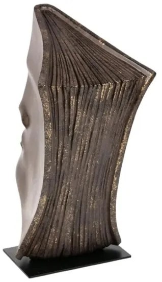 Decorazione da tavolo 29x25x17 cm in resina con finitura ramata