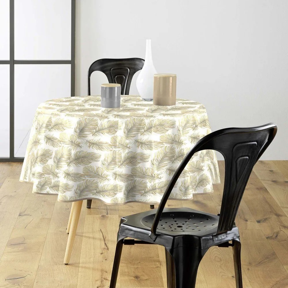 Tovaglia adatta per pulizia con panno umido ø 160 cm Plumina – douceur d'intérieur