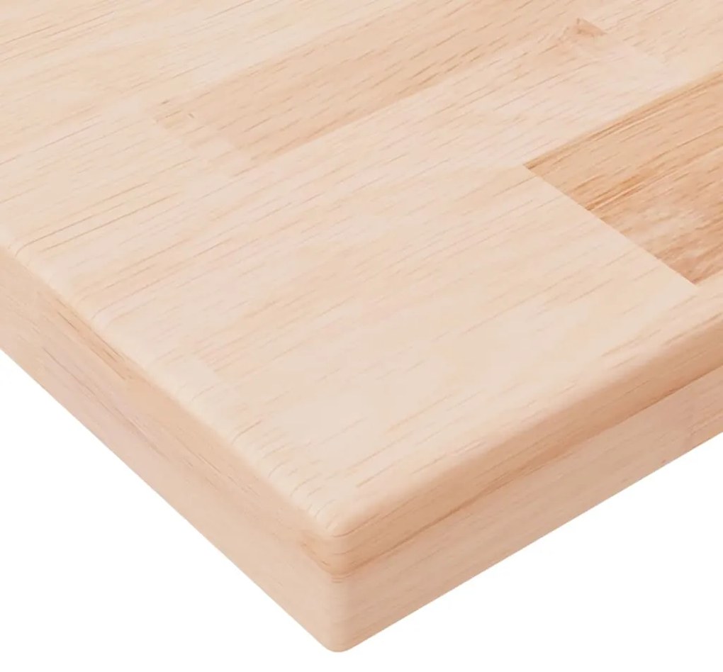 Ripiano 40x20x2,5 cm legno massello di rovere non trattato