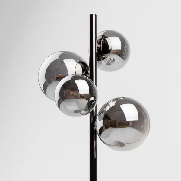 Brilagi - Lampada da tavolo LED MILLA 4xG9/3W/230V nero cromato/fumé