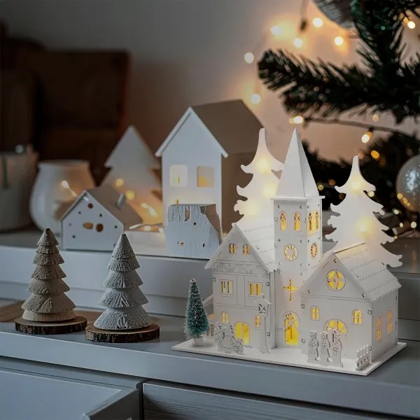 Brilagi - Chiesetta natalizia LED/2xAA