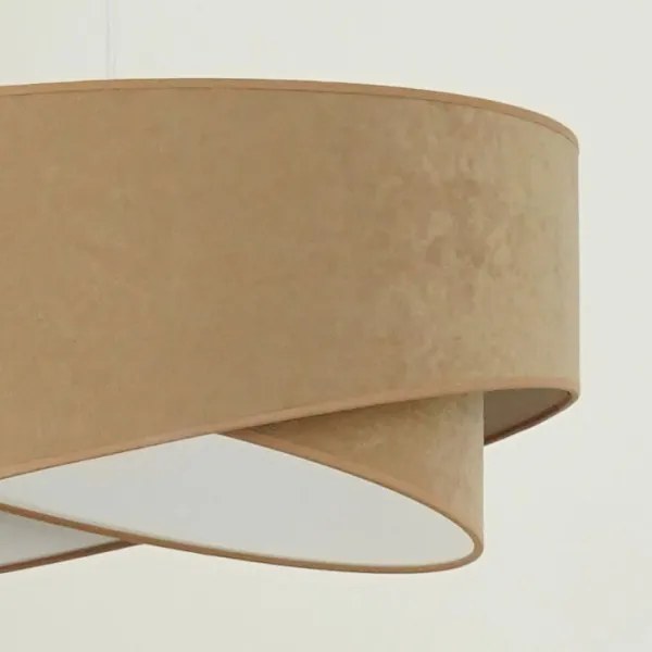 Brilagi - Lampadario LED a sospensione con filo LYRA 1xE27/15W/230V marrone/bianco