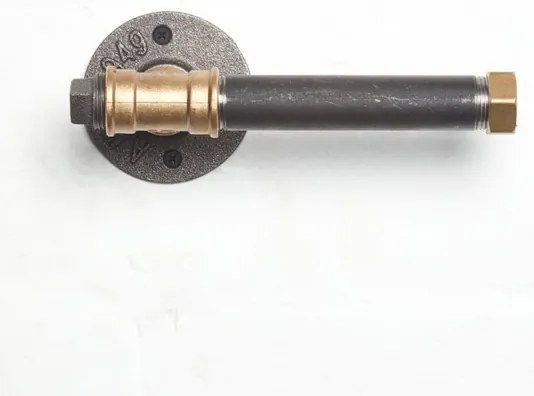 Portarotolo BORURAF 8x22 cm nero/oro