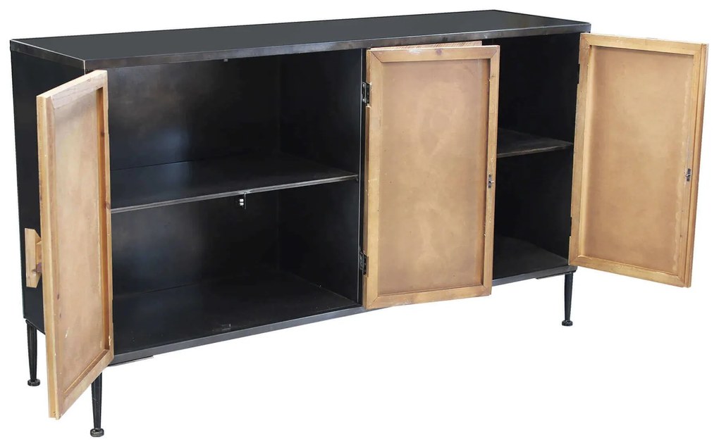 MAORI - madia in legno e acciaio