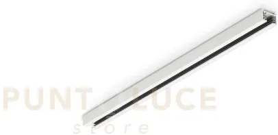 Duoline binario metallo bianco lunghezza 50cm 2 fasi max 600w