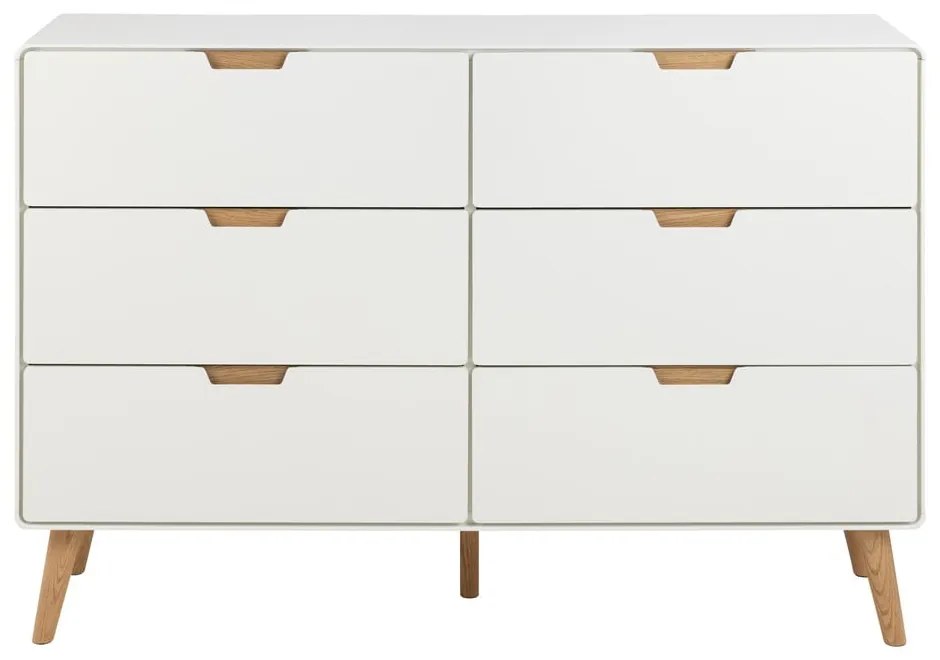 Cassettiera bianca 135x90x40 cm Lowell - Actona