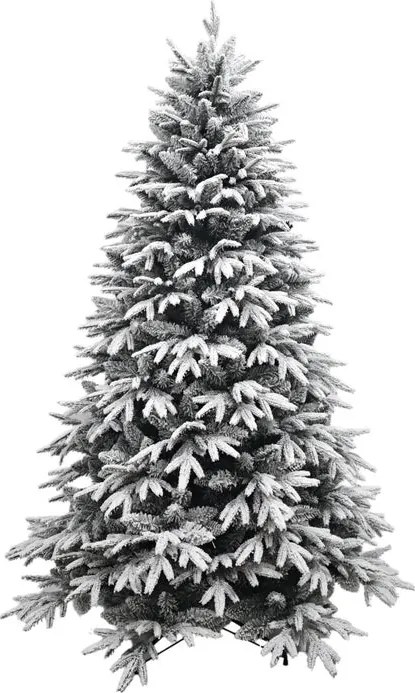 Albero di Natale artificiale innevato Marzio effetto realistico H 180 cm x ø 117 cm
