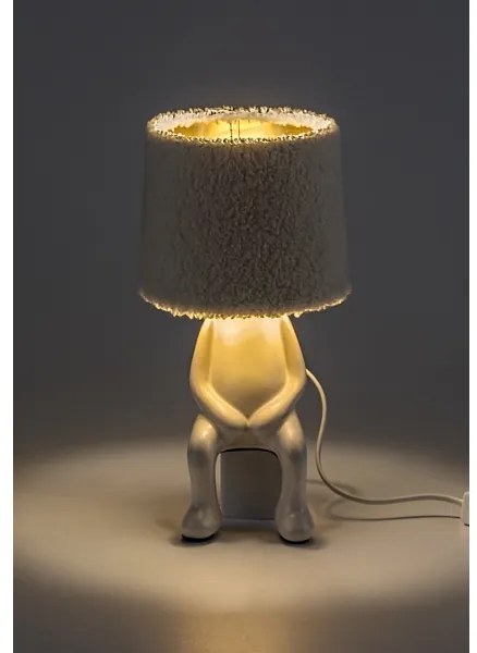 Rabalux 74218 - Lampada da tavolo SMURFY 1xE14/40W/230V bianco