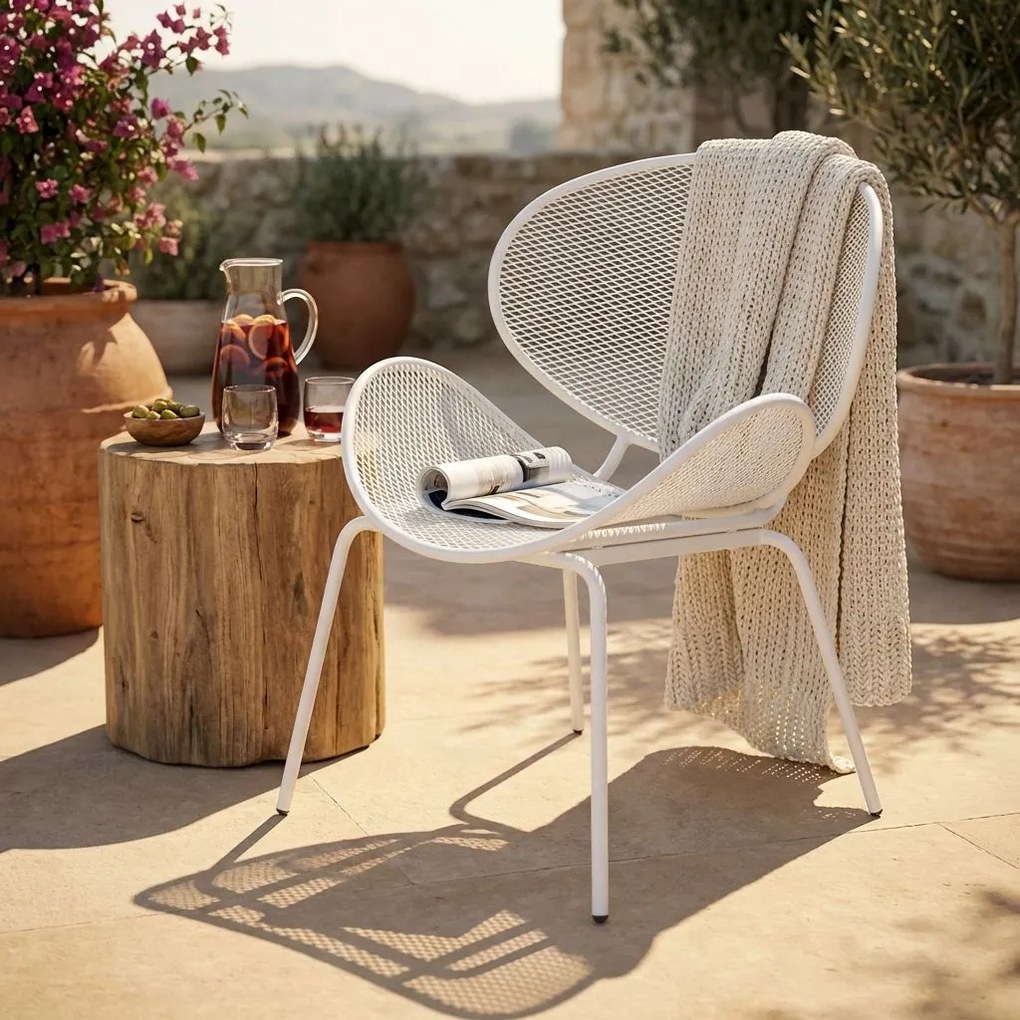 HERMAN - poltrona da giardino in acciaio