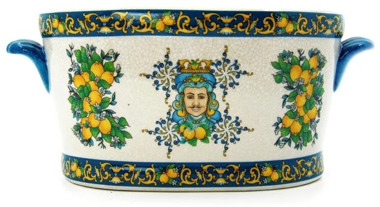 Vaso Decorativo Ovale grande "Profumo di Sicilia" - Royal Family