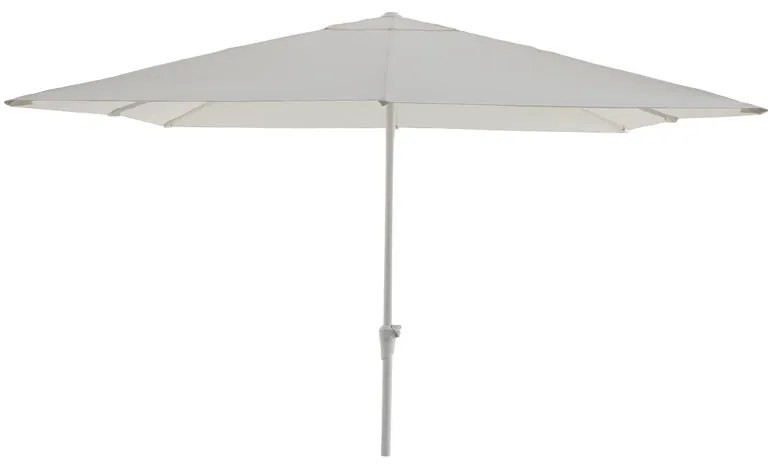 Ombrellone a palo centrale bianco Aura NATERIAL L 285 x 285 cm con telo bianco