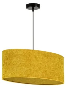 Duolla - Lampadario a sospensione con filo OVAL 1xE27/15W/230V marrone