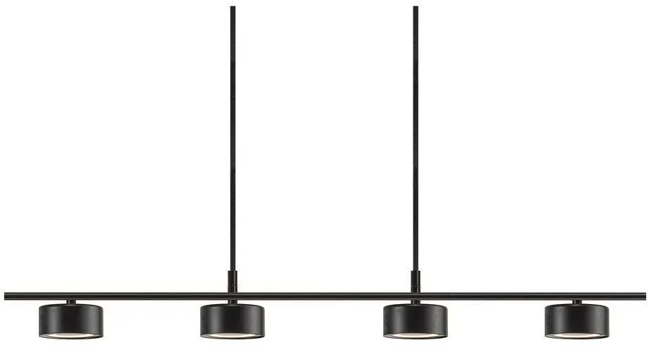 Nordlux - Clyde 4 LED Lampada a Sospensione Long Black Nordlux