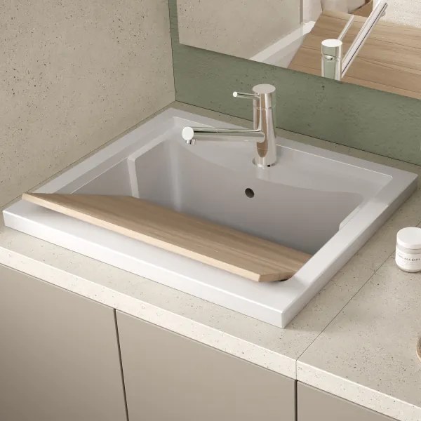 Asse lavapanni legno multistrato 52x32 cm per vasca lavatoio