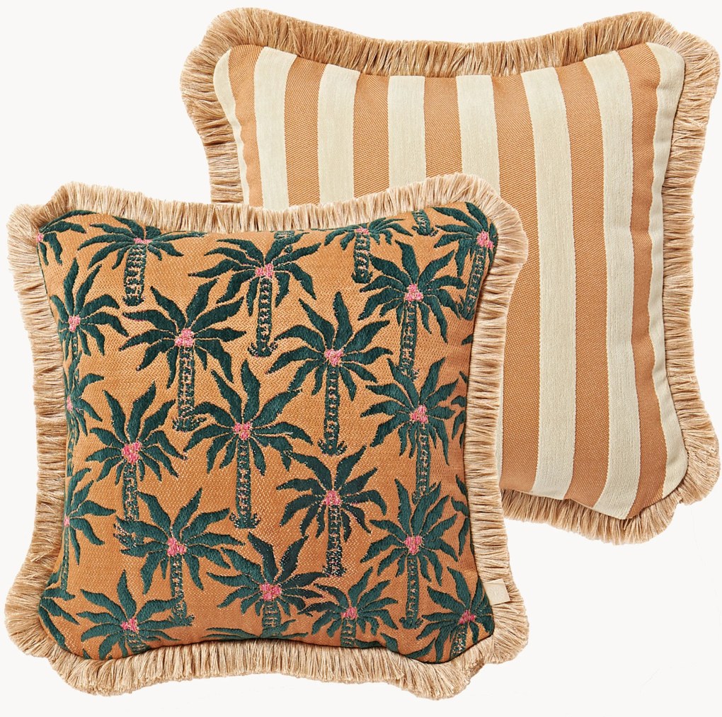 Cuscino reversibile da esterno fatto a mano Laura