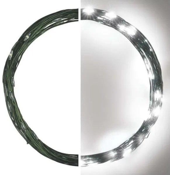 Catena LED da esterno natalizia 40xLED/9m IP44 bianco freddo