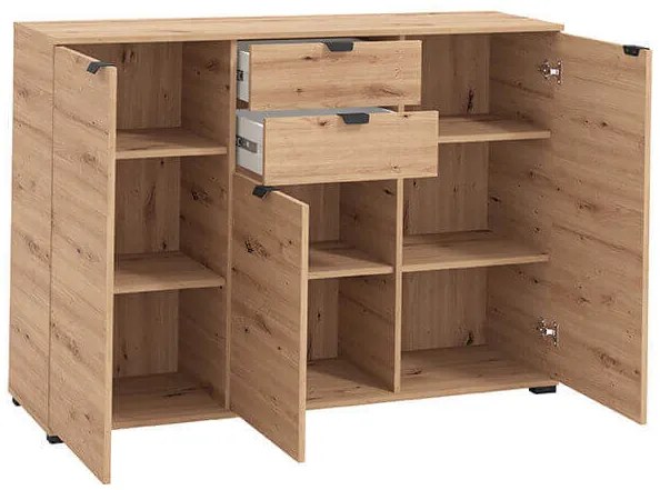 ONE - credenza moderna con 3 ante e 2 cassetti