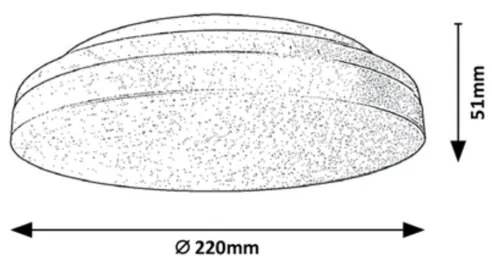 Rabalux - Plafoniera da bagno LED/18W/230V IP54 3000K/4000K/6000K