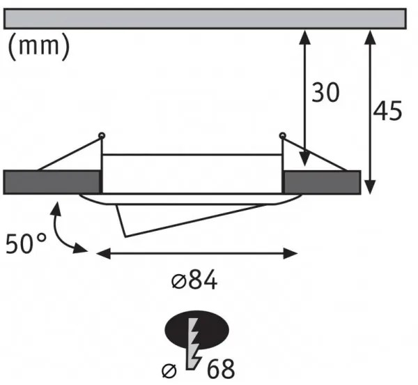 Paulmann 93080 - Set 3x LED 6W IP23 dimmerabile incasso COIN 230V