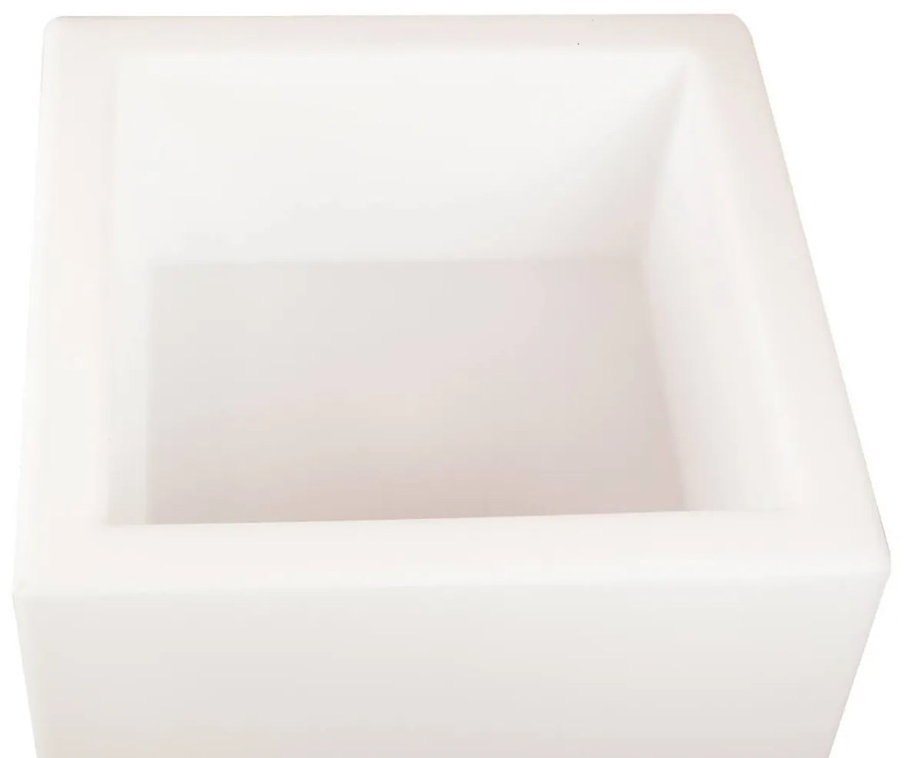 Vaso Illuminabile 40x40xH80cm E27 Colore Bianco