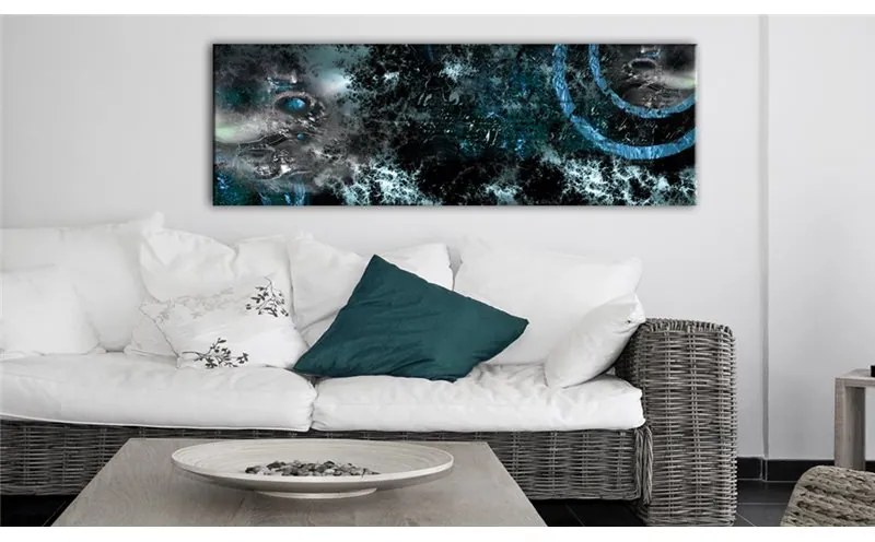 Quadro Deep Sea  Colore Nero, Dimensioni e Misure 135x45