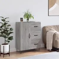 Credenza Grigio Sonoma 69,5x34x90 cm in Legno Multistratocod mxl 128627