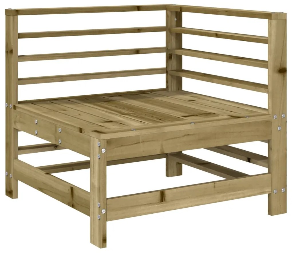 Set salotto da giardino 6 pz in legno impregnato di pino