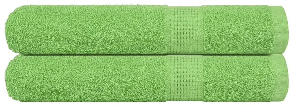 Asciugamani 2 Pz Verde Mela 100x200 Cm 360 G/m² 100% Cotone /