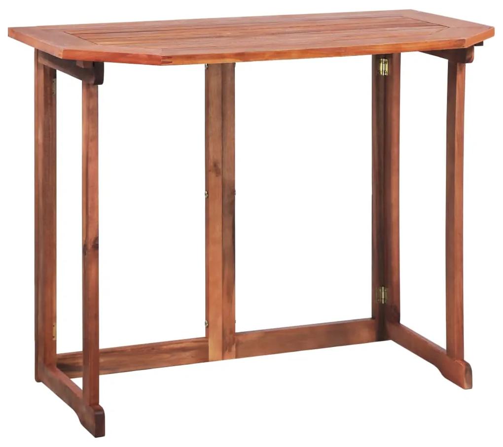 Tavolo da bistrot 90x50x75 cm in legno massello di acacia