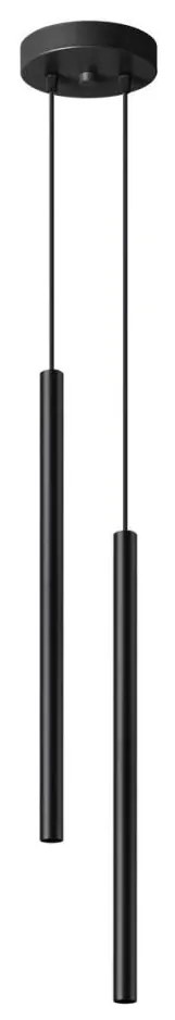 Sollux SL.1304 - Lampadario a sospensione con filo PASTELO 2xG9/8W/230V nero