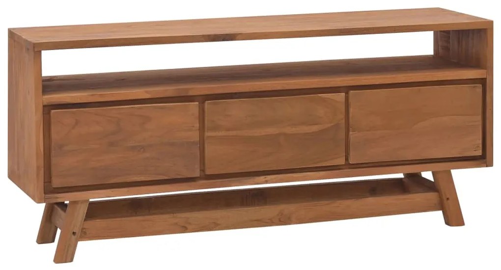 Mobile porta tv 110x30x50 cm in legno massello di teak