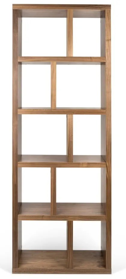 Libreria marrone effetto noce 70x198 cm Berlin - TemaHome